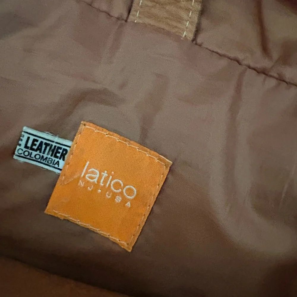 Latino leather large messenger bag